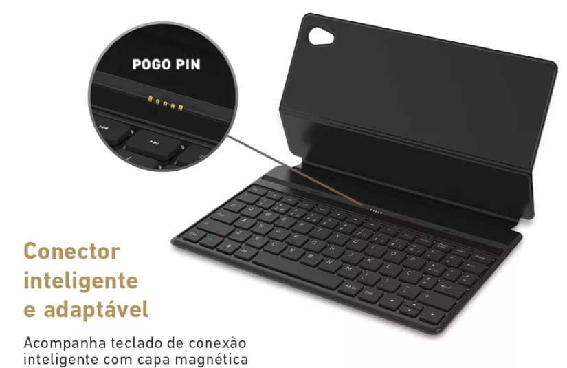 Tablet VAIO TL10 8GB 128GB Octa-Core, Tela 10.4” 2K, 4G WiFi, Câmera 8MP + Selfie 5MP, 7000mAh, Android 13, com Teclado de Conexão Inteligente – Preto - Image 12