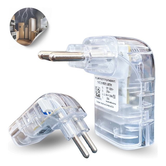 Protetor Iclamper Pocket Fit 2 Pinos 20 Amperes 110v/220v Protetor Contra Raios E Surtos Dps
